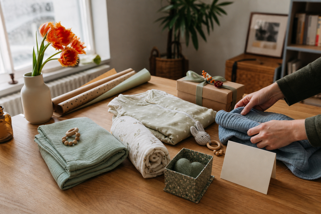 Praktisch zusammengestellte Babygeschenke zum Thema Geschenke Babyschlaf