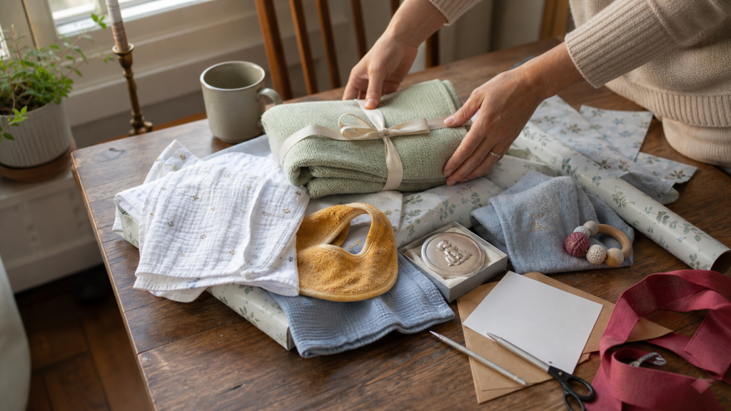 Praktisch zusammengestellte Babygeschenke zum Thema Geschenkideen Taufe
