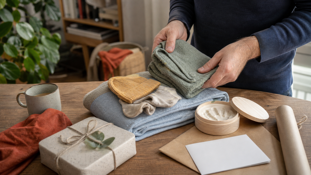 Praktisch zusammengestellte Babygeschenke zum Thema Geschenke frischgebackener Papa